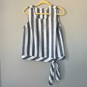 J. Crew sleeveless linen/cotton blouse